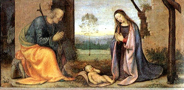Mariotto Albertinelli, Christi Geburt, 1503, Galleria degli Uffizi, Florenz