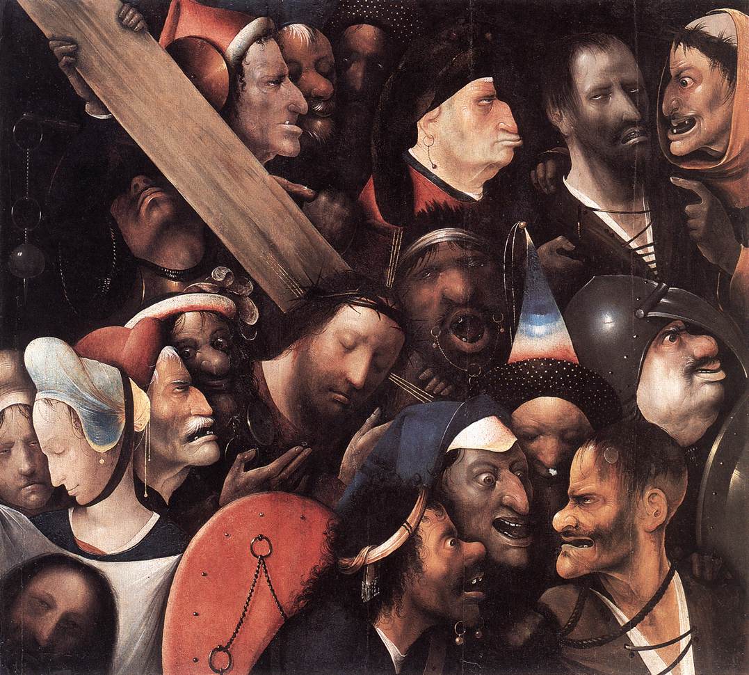 Hieronymus Bosch Christus, das Kreuz tragend 1515-16 Museum voor Schone Kunsten, Ghent